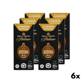 Koffiecups Espresso Elegante - Gran Maestro Italiano 6x20st.