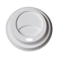 Deksel wit (PS) voor koffiebeker ⌀70.3mm/7oz - 1.000 st.
