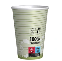 Koffiebeker BIO 180cc/7oz (karton/PLA) - 1.000 st/ds.