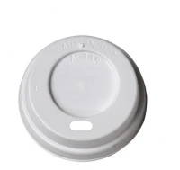 Deksel wit (PS) voor koffiebeker ⌀62mm/4oz - 1.000 st.