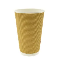 Kartonnen Koffiebeker Ripple 400cc/16oz - 500 st/ds.