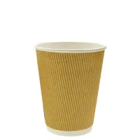 Kartonnen Koffiebeker Ripple 300cc/12oz - 500 st/ds.