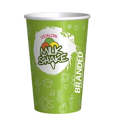 Milkshakebekers - 400cc/16oz - Karton - Volledige Bedrukking