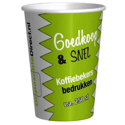 Koffiebekers bedrukken Goedkoop & Snel 300cc/12oz