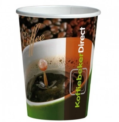 Kartonnen Koffiebeker bedrukken 300cc/12oz Volvlak