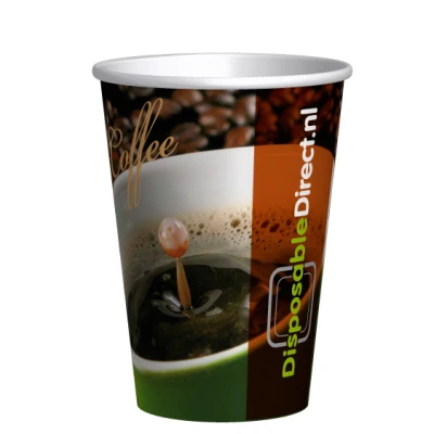 Kartonnen Koffiebeker bedrukken 180cc/7oz Volvlak