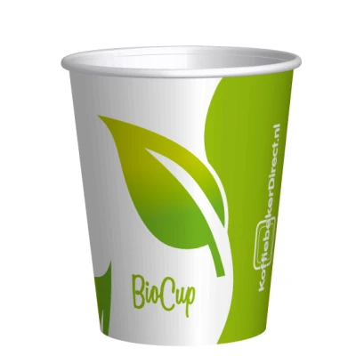 BIO koffiebekers bedrukken PLA 200cc/8oz (v.a. 1.000st.)