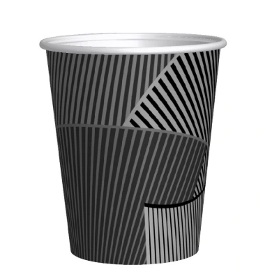 Trendy kartonnen koffiebeker 'Waves' 200cc/8oz - 1.000st.